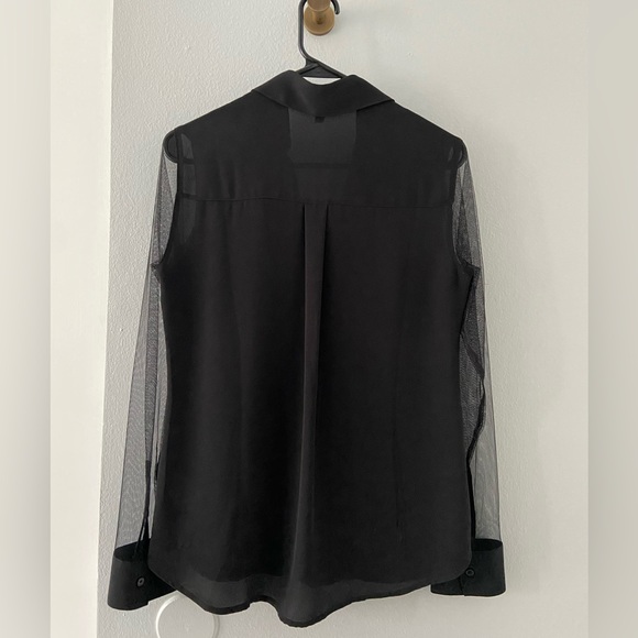 Black Express Slim Fit Long Sleeve Button Down Shirt - Picture 2 of 2